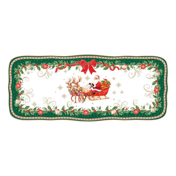 CHRISTMAS HERITAGE ΟΡΘΟΓ. ΠΙΑΤΕΛΑ 36X15CM ΠΟΡΣΕΛ