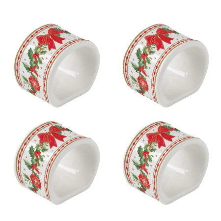 CHRISTMAS HERITAGE ΣΕΤ 4ΤΕΜ ΔΑΧΤΥΛΙΔΙ ΓΙΑ ΠΕΤΣΕΤΑ
