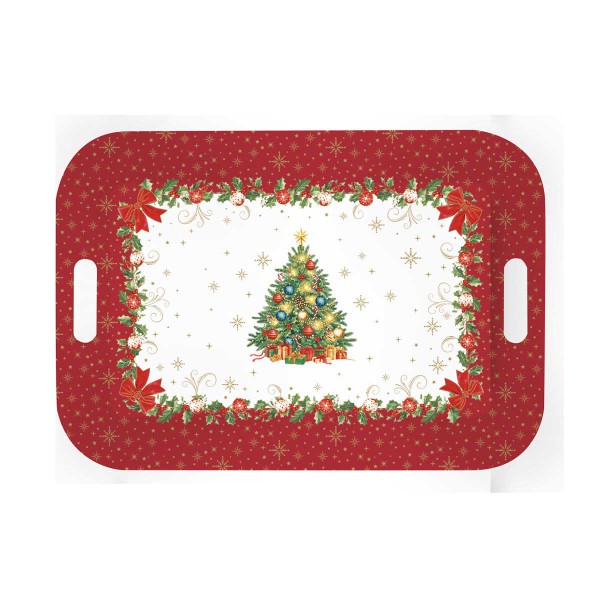 CHRISTMAS HERITAGE ΔΙΣΚΟΣ 47Χ33 ΜΕΛΑΜΙΝΗ