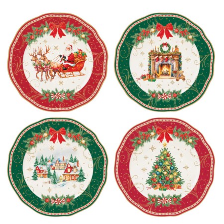 CHRISTMAS HERITAGE ΣΕΤ ΠΙΑΤΟ ΓΛΥΚΟΥ 20ΕΚ 4ΤΕΜ ΠΟΡΣ