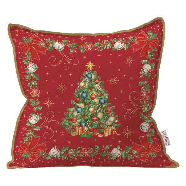 CHRISTMAS HERITAGE TREE CUSHION 45X45CM
