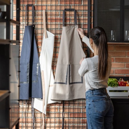 NATURAL STYLE WHITE TEA TOWEL COTTON