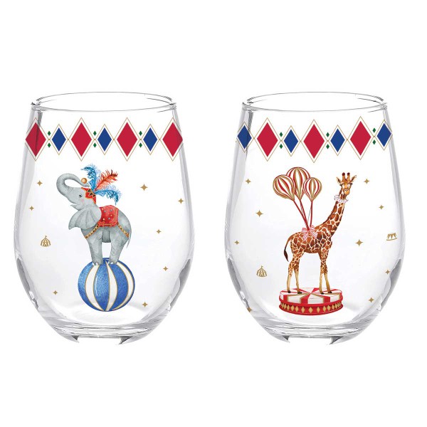 CIRCUS ΣΕΤ 2 ΤΕΜ ΠΟΤΗΡΙ 500ML ΓΥΑΛΙΝΟ