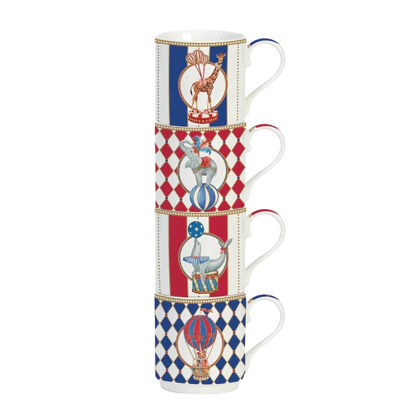 CIRCUS ΣΕΤ 4 ΚΟΥΠΕΣ 275ML ΠΟΡΣΕΛΑΝΗ