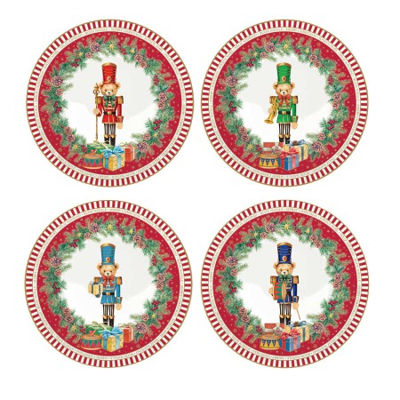 CHRISTMAS TEDDY ΣΕΤ 4 ΤΕΜ ΠΙΑΤΟ ΓΛΥΚΟΥ 19 ΕΚ ΠΟΡΣ