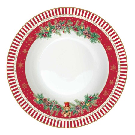 CHRISTMAS TEDDY ΠΙΑΤΟ ΣΟΥΠΑΣ 21,5 ΕΚ ΠΟΡΣΕΛΑΝΗ