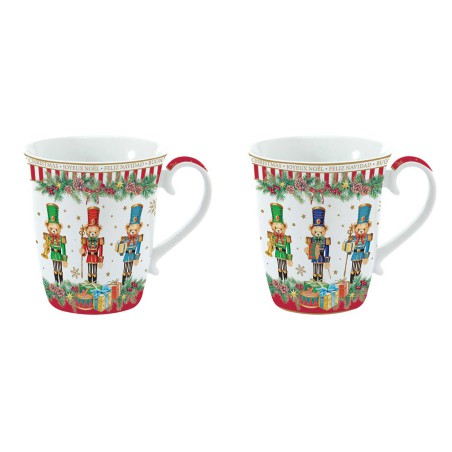CHRISTMAS TEDDY ΣΕΤ 2ΤΕΜ ΚΟΥΠΑ 275ML ΠΟΡΣΕΛΑΝΗ